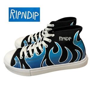 NEW RipNDip Lord Nermal Hades Cat Blue Black Hi-Top Sneakers 9